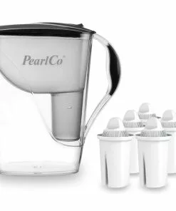 Pearlco Wasserfilter Fashion Anthrazit Inkl. 6 Universal Filterkartuschen