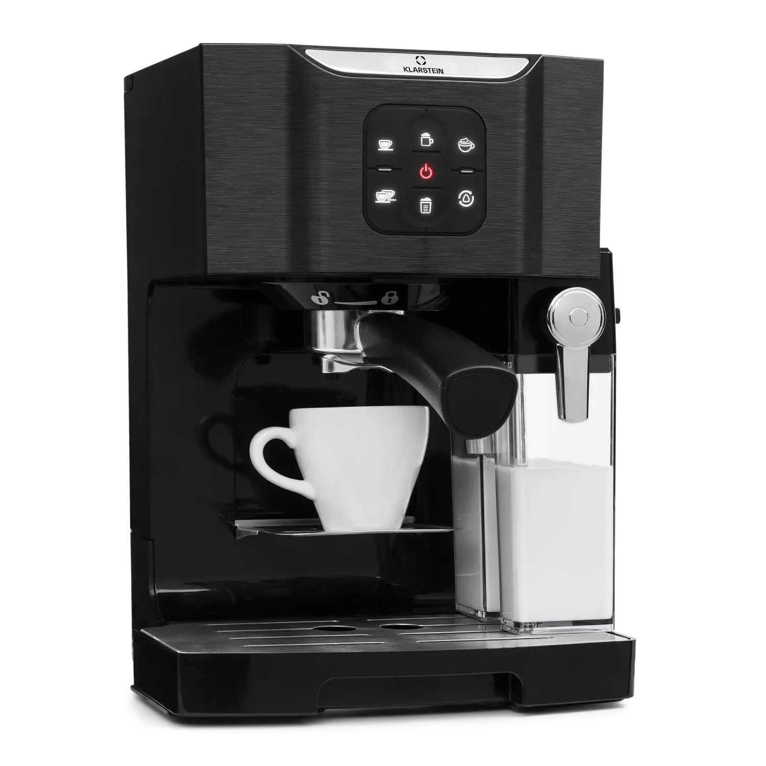 Klarstein Espressionata Gusto Espressomaschine 1100W 15 Bar Druck Schwarz Schwarz - Image 7
