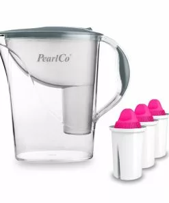 Pearlco Wasserfilter Standard Grau Inkl. 3 AquaMag Filterkartuschen