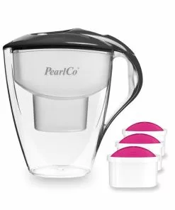 Pearlco Wasserfilter Astra Anthrazit Inkl. 3 AquaMag Filterkartuschen