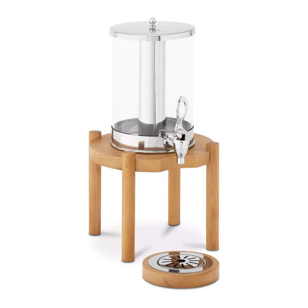 Royal-catering Royal Catering Saftspender - 2 X 7 L - Kühlsystem - Helles Holzgestell - Image 3