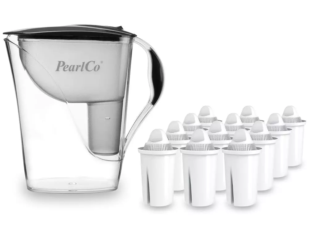 Pearlco Wasserfilter Fashion Weiß Inkl. 12 Alkaline Filterkartuschen - Image 7