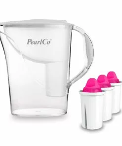 Pearlco Wasserfilter Standard Weiß Inkl. 3 AquaMag Filterkartuschen