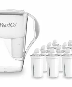 Pearlco Wasserfilter Fashion Weiß Inkl. 12 Universal Filterkartuschen