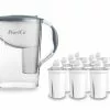 Pearlco Wasserfilter Standard Grau Inkl. 12 Universal Filterkartuschen