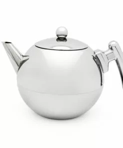 Null Bredemeijer Teekanne Bella Ronde 1,2l Chrom Mit Flachem Boden
