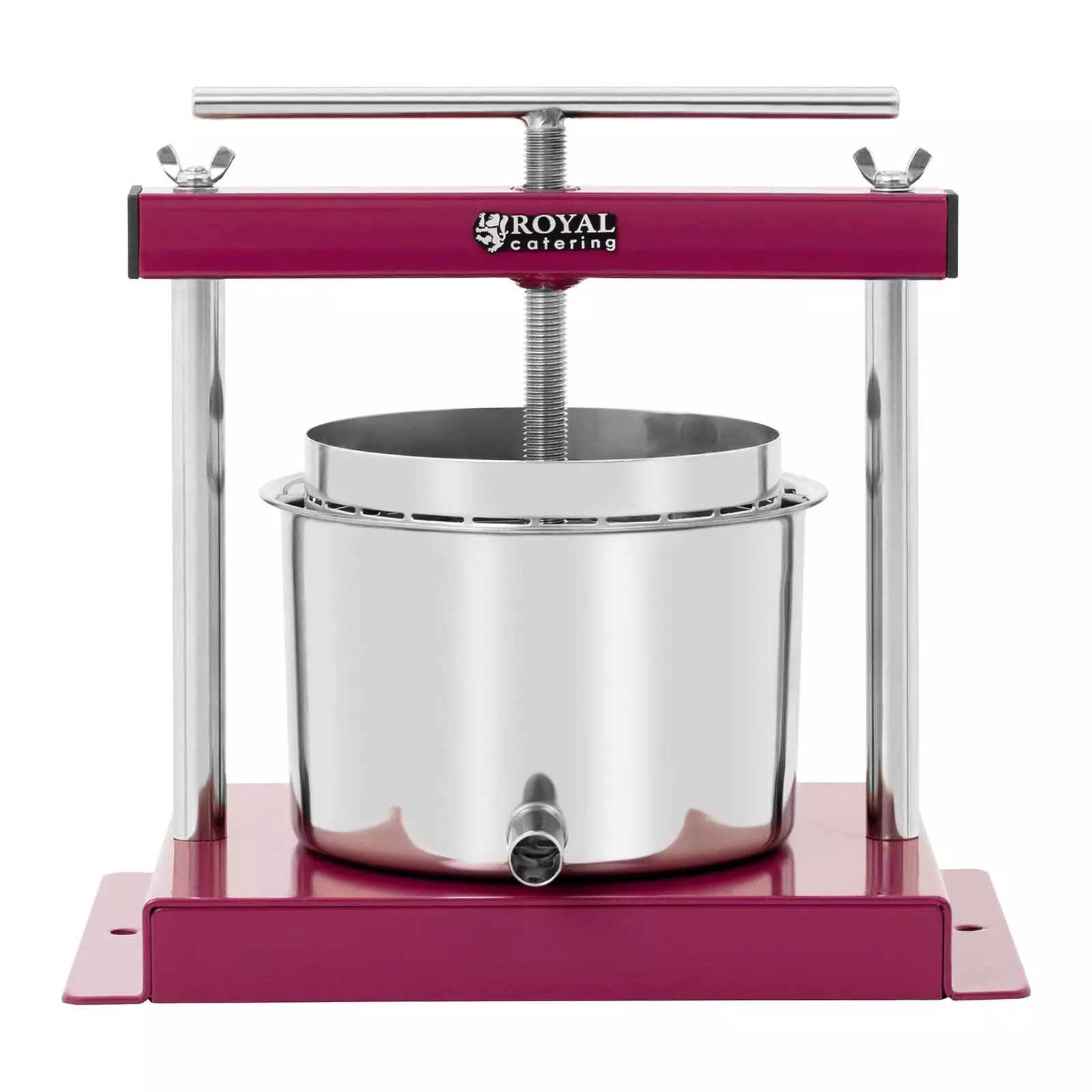 Royal-catering Royal Catering Obstpresse - Edelstahl - 3 L - Inkl. Auffangtopf Mit Auslaufrohr - Image 6
