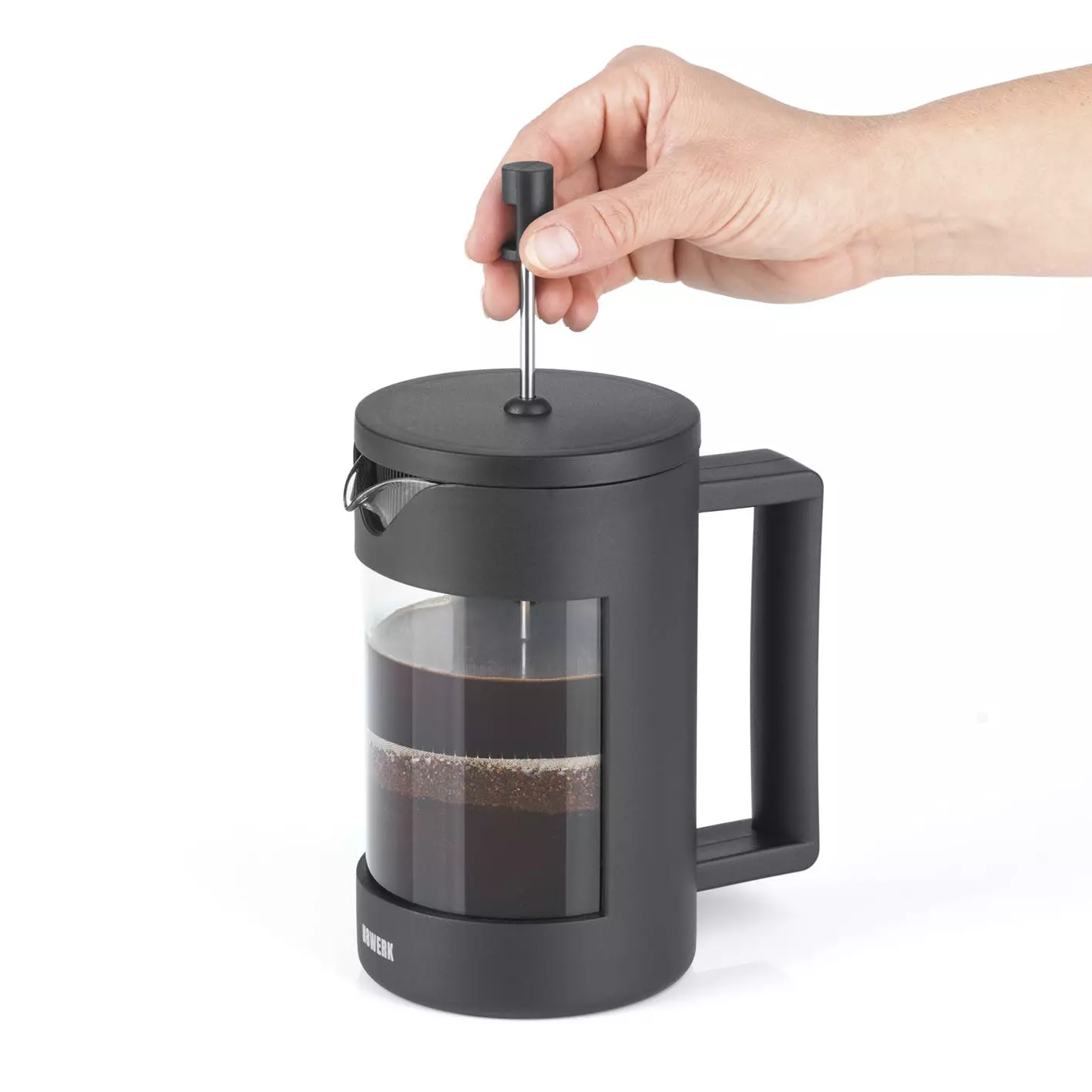 Null N8WERK Kaffeebereiter Edelstahl Coffee-Press-System - 800 Ml - Midnight Edition - Image 3