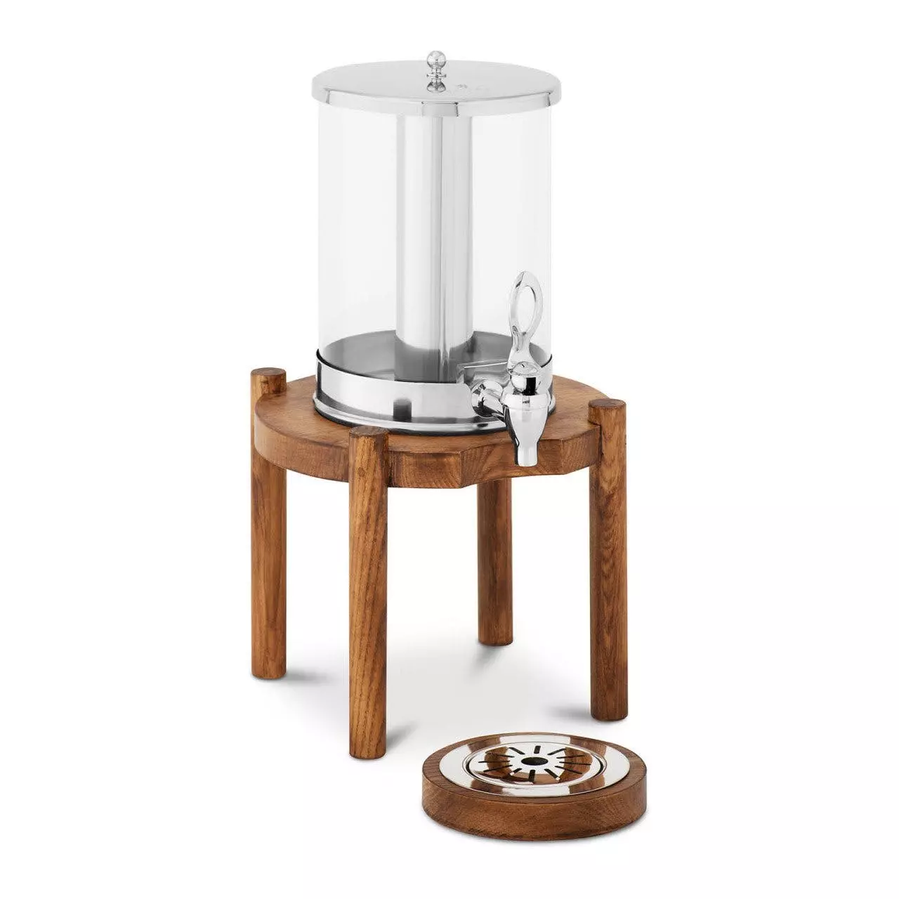 Royal-catering Royal Catering Saftspender - 2 X 7 L - Kühlsystem - Dunkles Holzgestell - Image 5