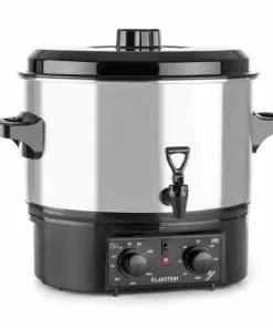 Klarstein Biggie Small Einkochvollautomat Einkochtopf 16 Liter 2000 W Edelstahl Silber