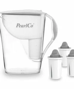 Pearlco Wasserfilter Fashion Weiß Inkl. 3 Protect+ Filterkartuschen