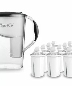 Pearlco Wasserfilter Standard Anthrazit Inkl. 12 Universal Filterkartuschen