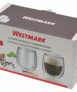 Westmark 24942260 2 Doppelwandige Thermogläser | 250 Ml. | Mikrowellengeeignet