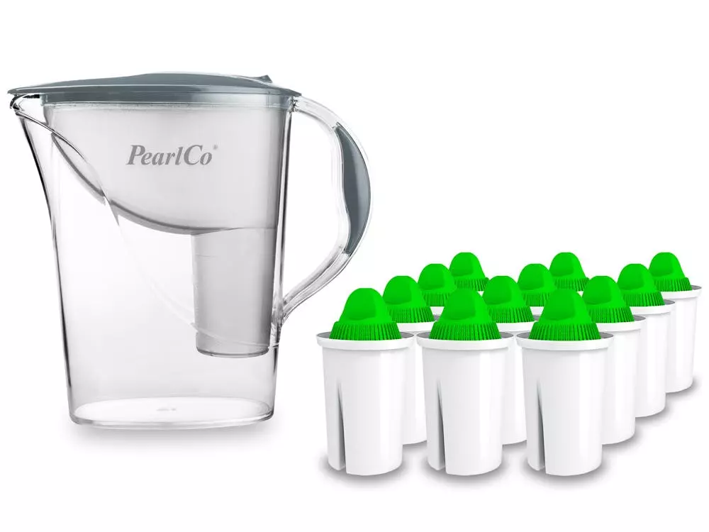 Pearlco Wasserfilter Standard Grau Inkl. 6 Alkaline Filterkartuschen - Image 2