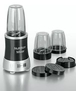 Null GOURMETmaxx Nutrition Mixer Deluxe 11-tlg. Edelstahl/schwarz