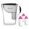 Pearlco Wasserfilter Fashion Anthrazit Inkl. 3 AquaMag Filterkartuschen