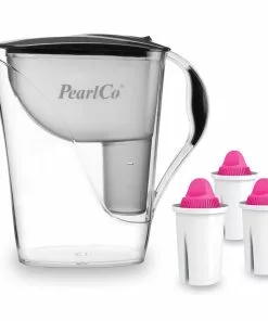Pearlco Wasserfilter Fashion Anthrazit Inkl. 3 AquaMag Filterkartuschen
