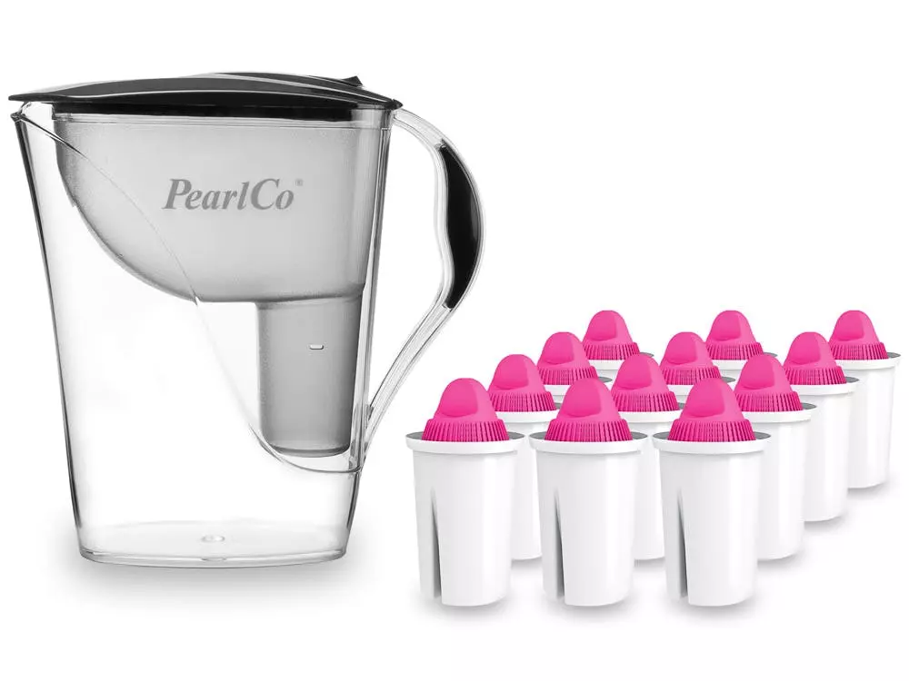 Pearlco Wasserfilter Fashion Anthrazit Inkl. 6 AquaMag Filterkartuschen - Image 2