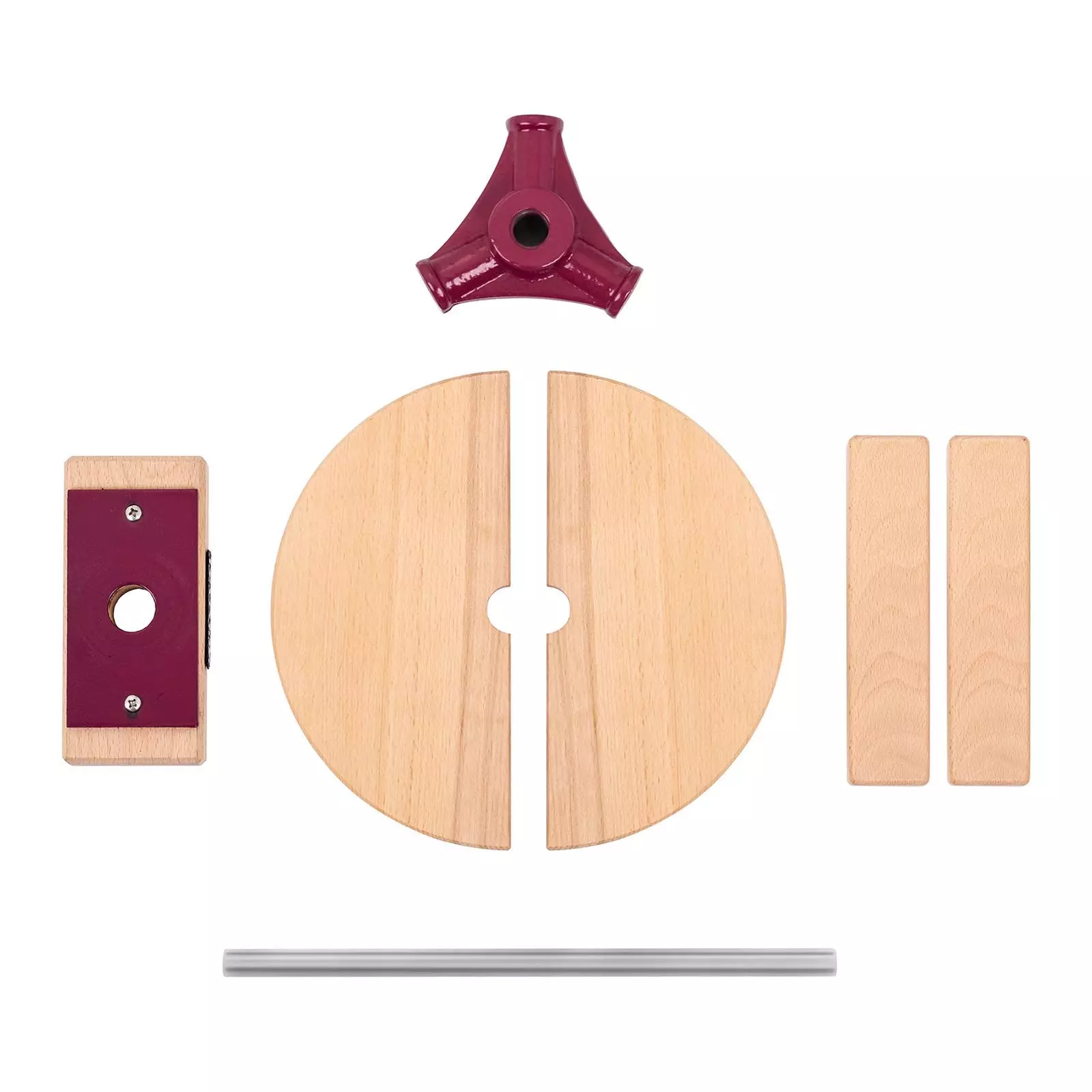 Royal-catering Royal Catering Obstpresse - Manuell - Holz - 6 L - Inkl. Holzblöcke, Druckplatte Und 3 Presstücher - Image 6