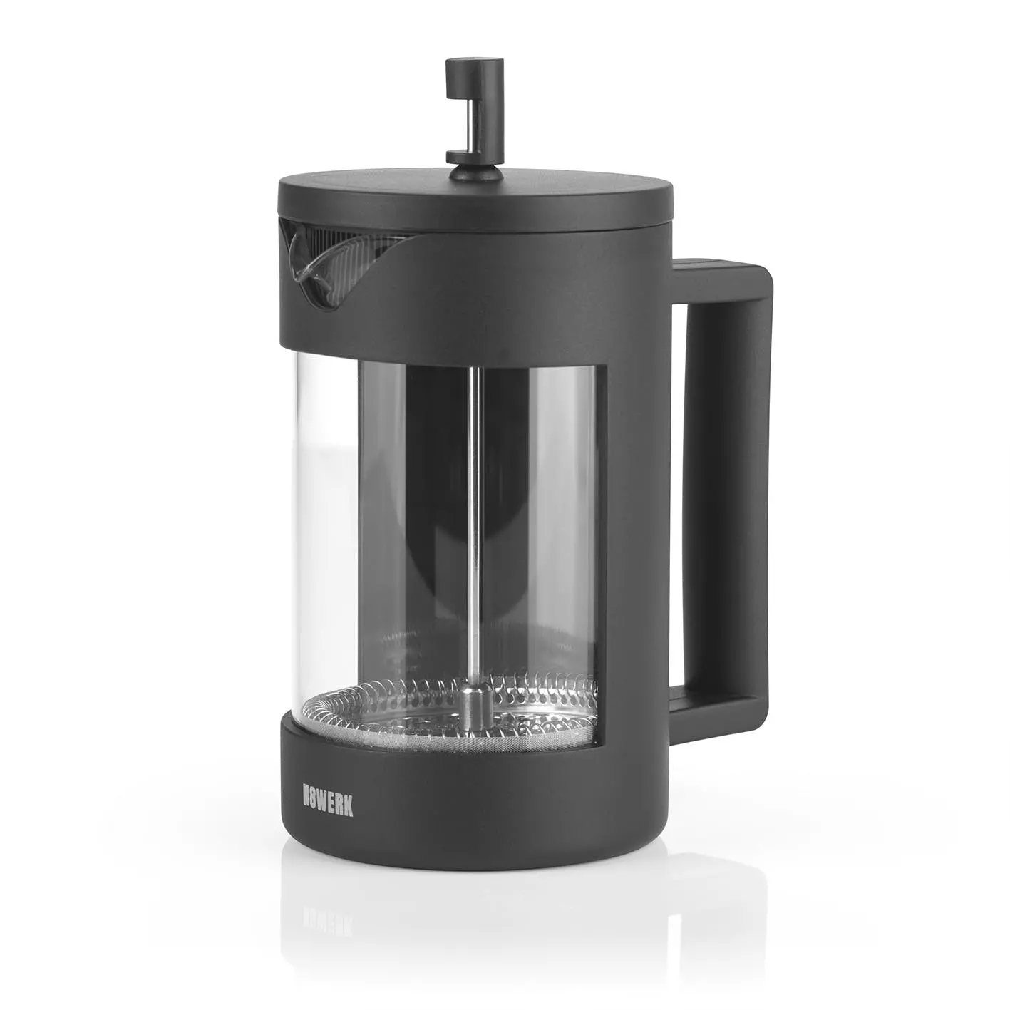 Null N8WERK Kaffeebereiter Edelstahl Coffee-Press-System - 800 Ml - Midnight Edition