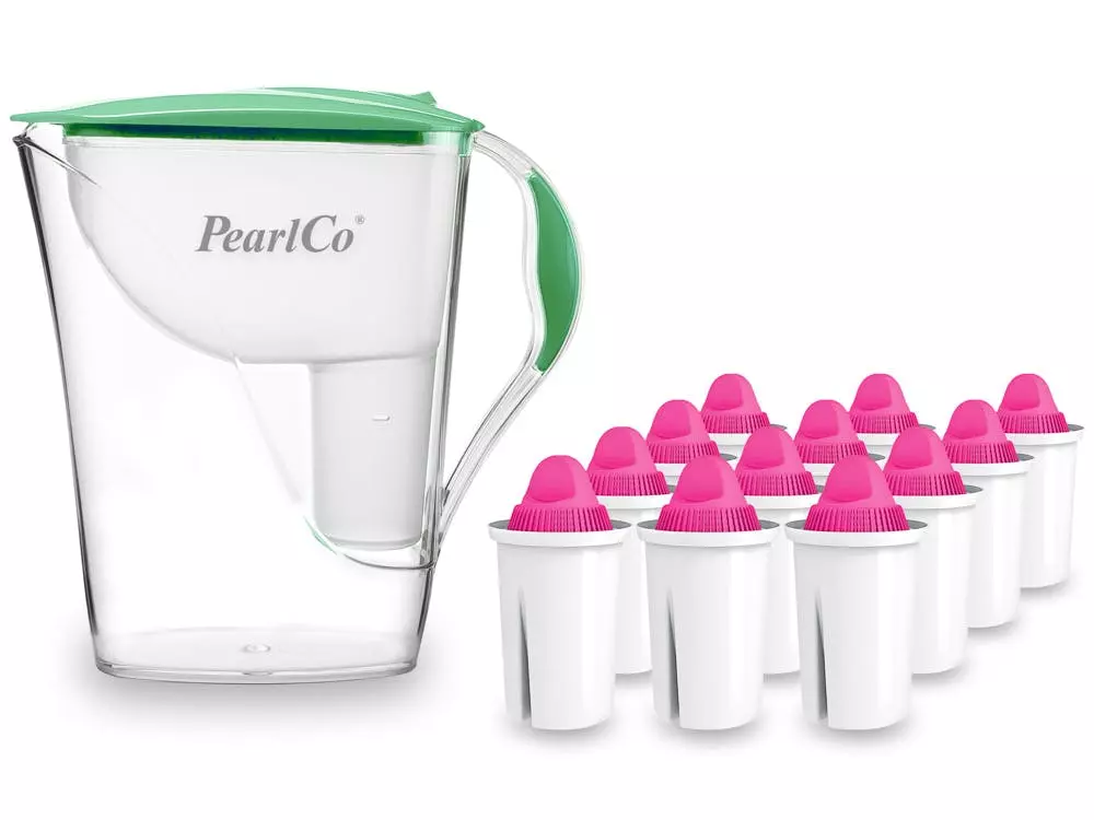 Pearlco Wasserfilter Fashion Weiß Inkl. 12 AquaMag Filterkartuschen - Image 2