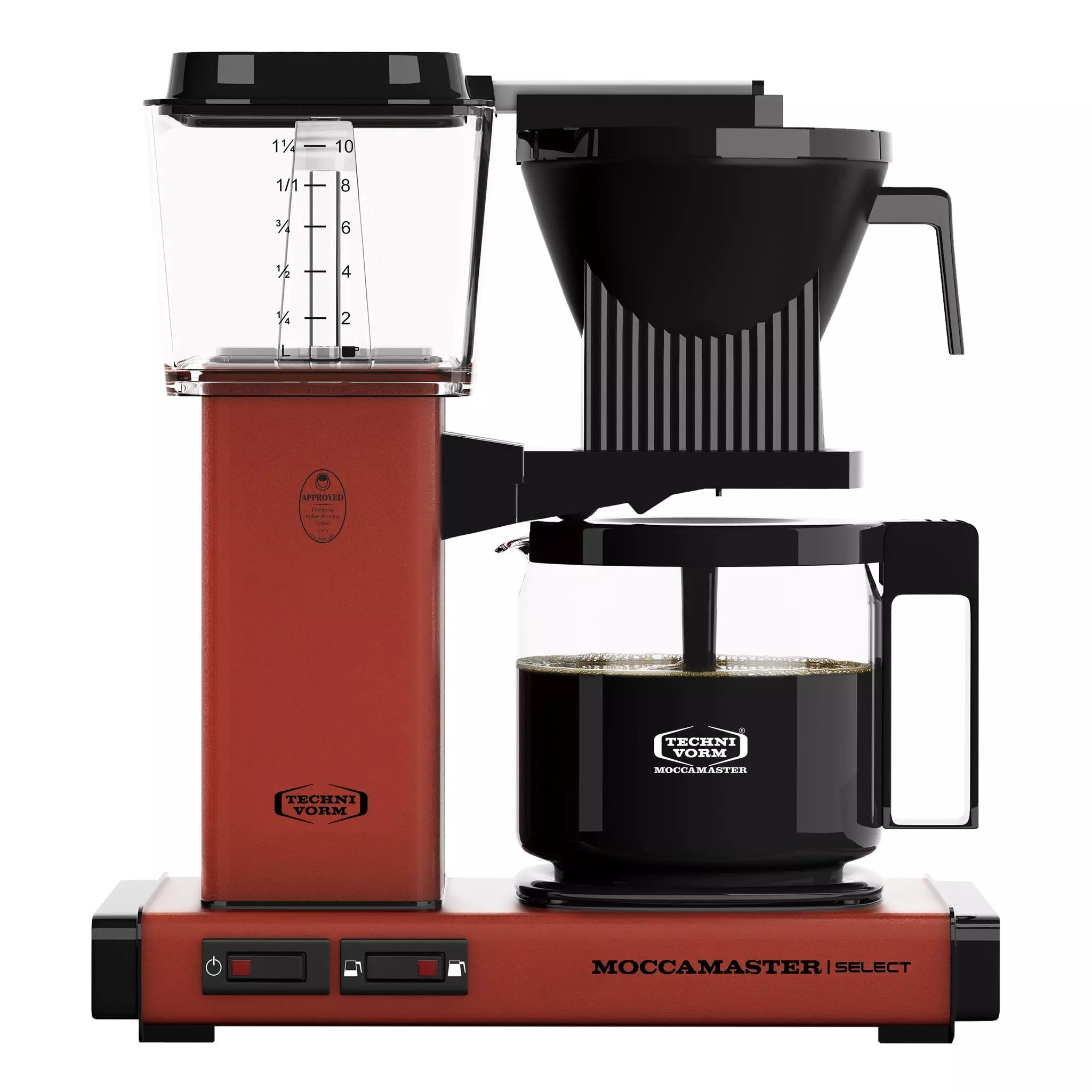 Null Moccamaster KBG Select Filterkaffeemaschine Brick Red