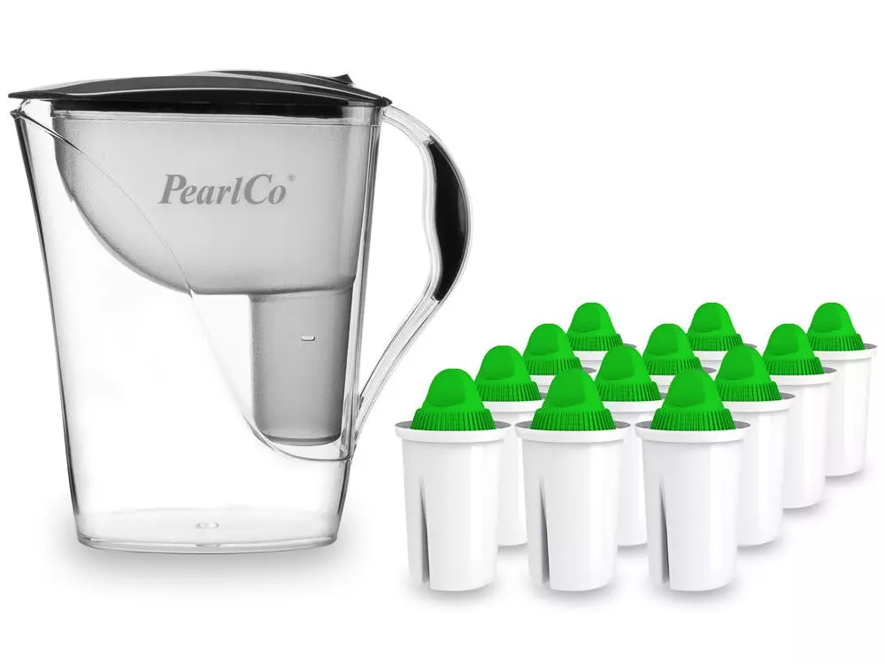 Pearlco Wasserfilter Fashion Weiß Inkl. 12 Alkaline Filterkartuschen - Image 3