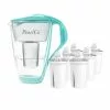 Pearlco Glas-Wasserfilter Mint Inkl. 6 Universal Filterkartuschen