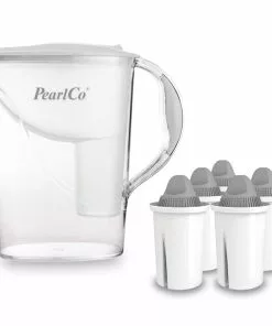Pearlco Wasserfilter Standard Weiß Inkl. 6 Protect+ Filterkartuschen