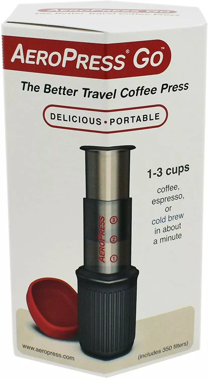 Null AeroPress Coffee Maker Kaffeebereiter Mit Tasche, Inkl. 350 Filtern - Image 4