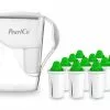 Pearlco Wasserfilter Fashion Weiß Inkl. 12 Alkaline Filterkartuschen