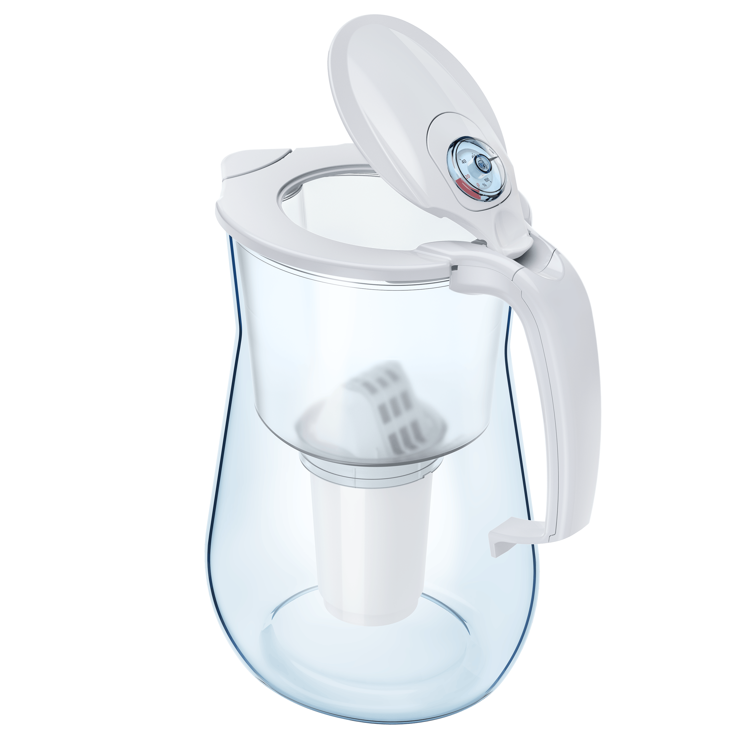 Null AQUAPHOR Tischwasserfilter Provence, Weiß, Inkl. 1 A5 Mg Filterkartusche. Premium-Wasserfilter In Glasoptik, Hergestellt Aus TRITAN. - Image 7