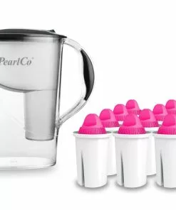 Pearlco Wasserfilter Standard Anthrazit Inkl. 12 AquaMag Filterkartuschen