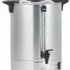 Metro-professional METRO Professional Perkolator Rundfilter Kaffeemaschine GCM4011, Edelstahl, 10.5 L, 70 Tassen, 1650 W, Wasserstandsanzeige, Silber