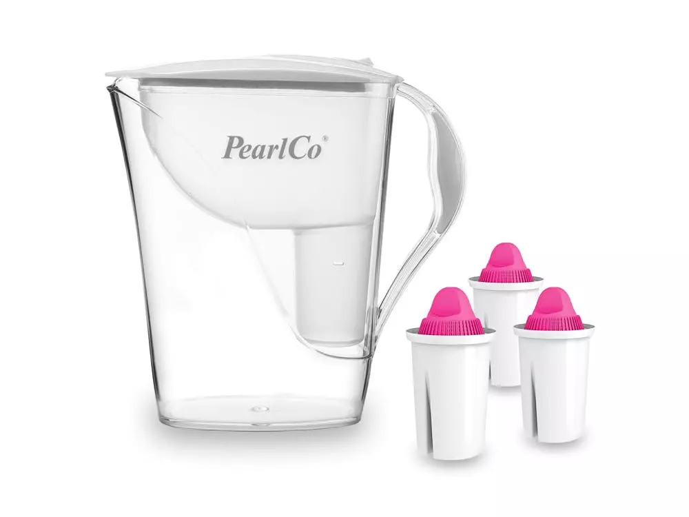 Pearlco Wasserfilter Fashion Weiß Inkl. 12 AquaMag Filterkartuschen - Image 5