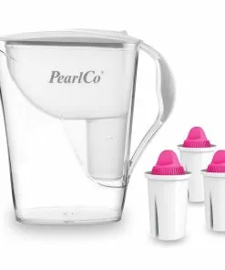 Pearlco Wasserfilter Fashion Weiß Inkl. 3 AquaMag Filterkartuschen