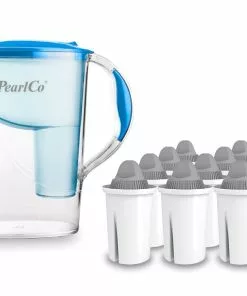 Pearlco Wasserfilter Standard Blau Inkl. 12 Protect+ Filterkartuschen