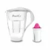 Pearlco Glas-Wasserfilter Weiß Inkl. 1 AquaMag Filterkartusche