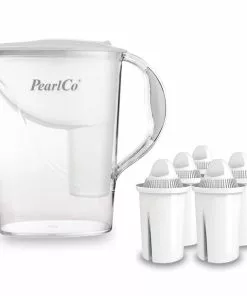 Pearlco Wasserfilter Standard Weiß Inkl. 6 Universal Filterkartuschen