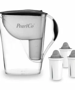 Pearlco Wasserfilter Fashion Anthrazit Inkl. 3 Protect+ Filterkartuschen