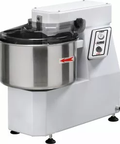 GMG - Teigknetmaschine 32 Lt. / 25 Kg 230V - Fester Kopf Und Wanne - Inkl. Spirale, Abdeckung, Teigteiler Und Wanne Aus Edelstahl