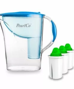 Pearlco Wasserfilter Standard Blau Inkl. 3 Alkaline Filterkartuschen