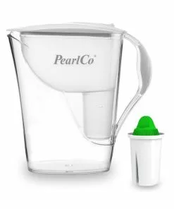 Pearlco Wasserfilter Fashion Weiß Inkl. 1 Alkaline Filterkartusche