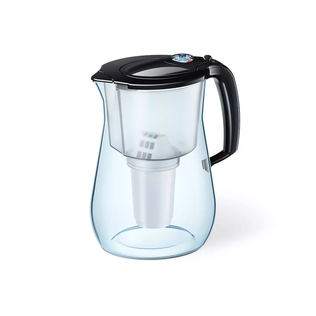 Null AQUAPHOR Tischwasserfilter Prestige Inkl. Filterkartusche A5, Cherry - Image 5