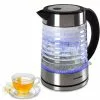 Syntrox-germany 1,7 Liter Wasserkocher Agua Aus Glas & Edelstahl Mit Blauem LED Licht