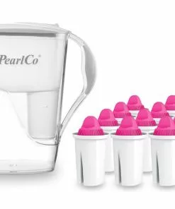 Pearlco Wasserfilter Fashion Weiß Inkl. 12 AquaMag Filterkartuschen