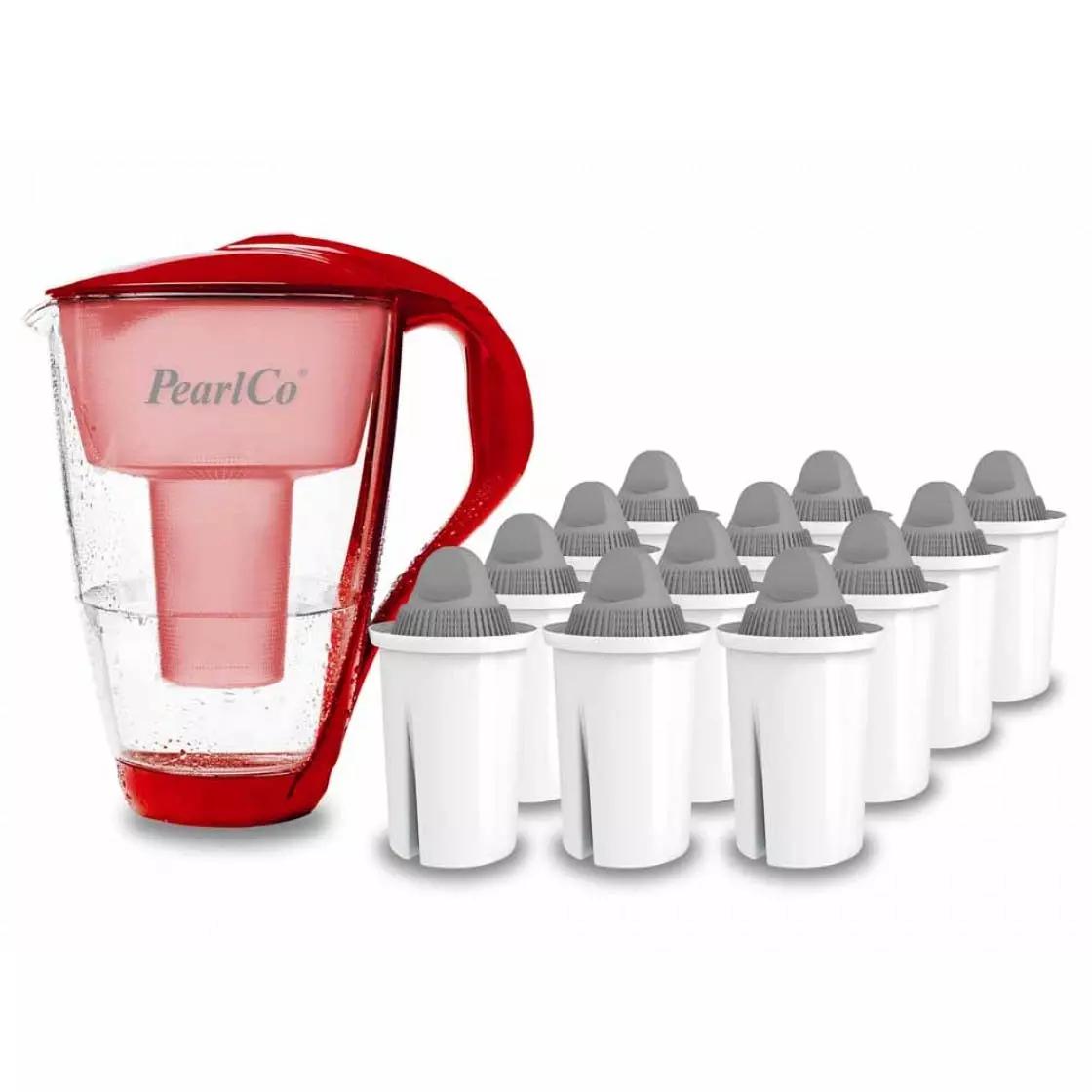 Pearlco Glas-Wasserfilter Rot Inkl. 1 Protect+ Filterkartusche - Image 3