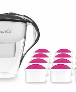 Pearlco Wasserfilter Astra Anthrazit Inkl. 12 AquaMag Filterkartuschen