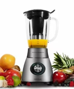 Cecotec Power Black Titanium 1800 1800 W Amerikanischer Glasmixer Mit 6 Schwarzen Titanbeschichteten Messern Und Hitzebeständige