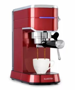 Klarstein Futura Espressomaker 20 Bar 1450 Watt 20 Bar Wassertank: 1,25 Liter Rostfreier Edelstahl Rot